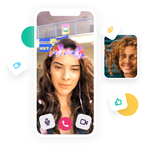 Use video calling on a social app